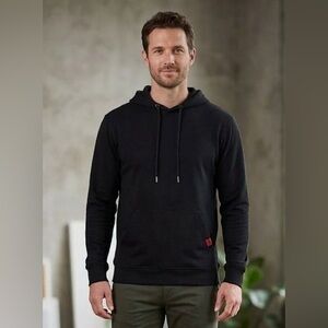 Benson Men's Very Lightweight Black Hoodie Size Small NWOT